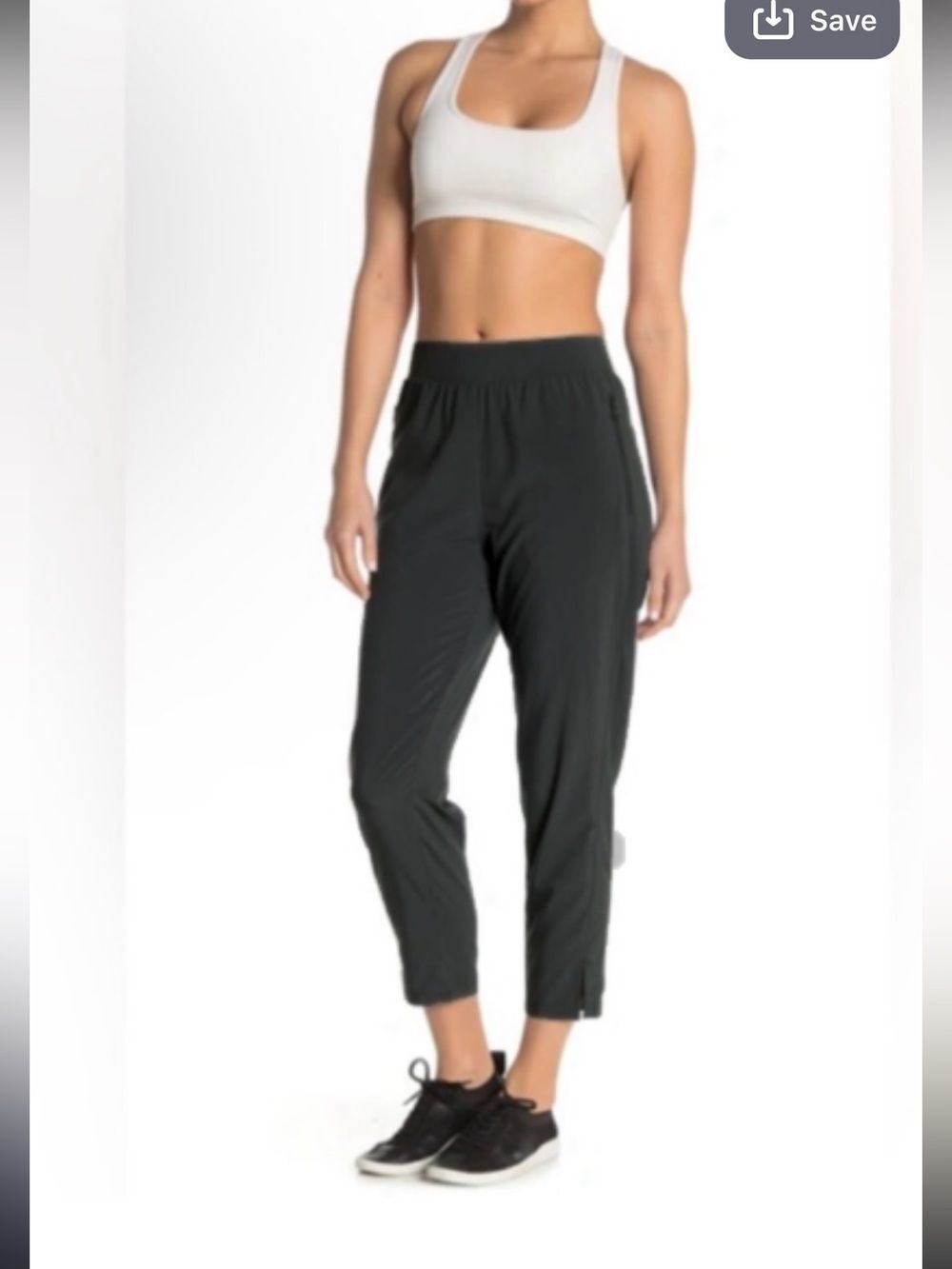 Z by Zella Expression Zip Pocket Ankle Crop Pants in Black S